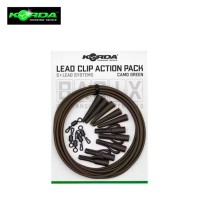 Комплект Korda Basix Lead Clip Action Pack Camo Green