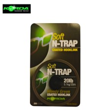 Шаранджийски повод със силиконово покритие KORDA N-TRAP SOFT Weedy Green