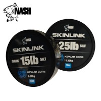 Повод с покритие Nash Skinlink Matt Coated Dark Silt