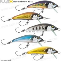 Дървени воблери ILLEX WOODMINNOW 45 SM