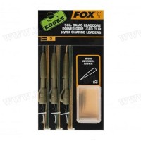 Готов монтаж Fox Camo Leadcore Power Grip Lead Clip Kwick Change 50Lb